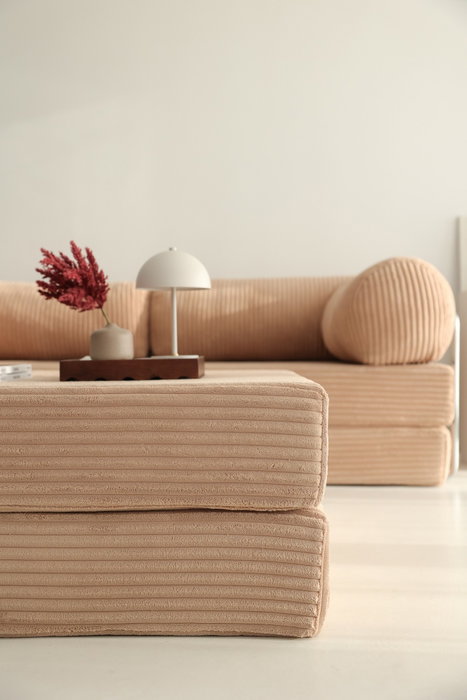 Atelier Del Sofa Sofá-Cama Esquinero Nook Marrón Atelier Del Sofa Sofá-Cama Esquinero Nook Marrón
